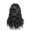Vague de corps brésilien Remy cheveux pleine dentelle perruques de cheveux humains 130 densité 150 densité avec des cheveux de bébé pré-plumés délié noeuds blanchis