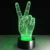 Hand overwinning 3D illusie led licht touch lamp decoratie sfeer hologram nieuwe acryl licht armaturen slaapkamer slapen # t56