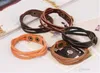 Haarschmuck Multilayer Wrap Männer und Frauen Kunstleder geflochtenes Seil verstellbares Armband Cusual Sport 50 Stück