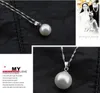 Fashion 925 Sterling Silver Plated Ball White Freshwater Pearl Necklace Earrings Jewelry Sets for Women Bridal Accessoriy Wholesale Price
