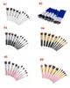 علاوة البسيطة فرش المكياج مجموعة 10PCS أدوات ماكياج الوجه الملحقات 6 الألوان المتاحة المهنية انخفاض الشحن مجموعة مستحضرات التجميل فرش