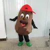 Kaffeböna Mascot Tecken Tecknad Choklad Kostym Anime Jul Halloween Födelsedagsfest Gratis Leverans