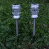 Sol lampor färgväxling gräsmatta diamant pumpa formad IP65 LED Landskapslampa Garden Ground Holiday Decor Light Rostfritt
