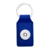 Jóias quadradas de keychain de couro 18 mm 18mm Botões de encaixe da chave de anel de chave Fita Snaps Keyring de joias