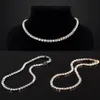 JieyueJewelry nouveau 2018 élégant éblouissant collier ras du cou chaîne de Tennis collier pour femmes bijoux cadeau
