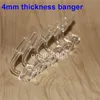 smoking Female Male 10 14 18 mm Quartz Nail 4mm Thick silicone nectar 100% Pure Quartz Banger Domeless Glass Bong Nails