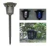 Solar Powered Mosquito Killer Lampor Bug Zapper Insect Pest Killer Solar Lawn Light för Garden Fence Yard Street Path Walkway