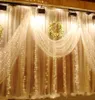 結婚式の装飾ライト3mx3m 30leds LEDカーテン文字列妖精ライト300電球クリスマス結婚式のホームガーデンパーティーの装飾