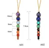 Multicolor Lava 7 Chakra Healing Balance Beads Necklace Women Necklaces & Pendants Reiki Spiritual Yoga Jewelry Pendant Necklace