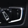 Bilstyling strålkastare Switch -knappar Dekorativ ram Cover Trim Sticker för BMW 1 2 3 4 Serie X5 X6 3GT F30 F31 F32 F34 F15 F16 2700734