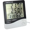 HTC-2 thermomètres numériques hygromètre électronique LCD température humidité mètre Station météo intérieur extérieur horloge