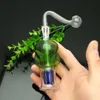 Färgad skalle glas vattenflaska glas bbong wwater rör titan nagelkvarn, glasbubblare för rökrörsblandningar