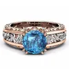 Best Selling Explosions Ladies Anello anello in lega di colore rosa oro anello gioielli all'ingrosso e al dettaglio