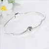 Passar Pandora Armband 30st Jul Snowflake Crystal Silver Charms Bead för grossist DIY European Sterling Halsband Smycken Armband