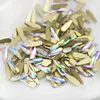 3x10mm strass marquise Flame Flame Flatback Back Backing Bijoux 3D Nail Art Gllitter Garden Cristaux de verre 15 couleurs