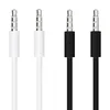 1m 3ft vita svarta aux-kablar 3.5mm Jack Audio Cable Male Stereo Erbjudanden för MP3 PC-hörlurar