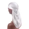 Новый Шелковый длинный хвост шарф Cap мужская атласные Durags бандана тюрбан парики мужчины шелковистые Durag головные уборы Пиратская шляпа аксессуары для волос