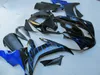 High grade Fairing kit for Yamaha YZF R1 2002 2003 black blue flames fairings set YZF R1 02 03 NA29