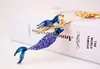 2018 Neue kreative Meerjungfrau keychains mit Rhinestone Luxuxrhinestonemeerjungfrauanhänger für Taschengeldbeutel multicolors Art und Weisezusätze
