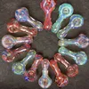 Blown Glass Hand Pipes glass pipe Mini Small Bowl 2.95 Inches Fumed Pyrex Colorful Glass Bubblers For Smoking Pipe Mix Colors