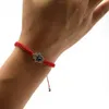 Nieuwe handgemaakte gevlochten touwarmbanden Rode draad blauw oogbarmaretten brengen u gelukkige vredige armbanden verstelbare lengte