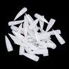 Wholesale New 500Pcs Long Sharp False Nail Art Tips Acrylic Salon Natural White Clear Choose Free Shipping