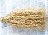 Clipe encaracolado brasileiro elegante em extensões de cabelo virgem humano Remy Blonde 613 # 120g One Set