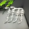 Nytt rökrör Mini Hosah Glass Bongs Färgglada metallform Spiral Bubble Walking Board