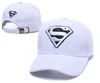 Designer Superman broderi baseball cap justerbar strapback bomull böjd baseabll hat män kvinnor golf cap märke bomull sol 27076902649