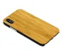 Mode Wood PC Phone Väska till iPhone X 10 7 8 Apple 5 6 6s Plus Vattentät Trä Bambu Mobiltelefon Täck hårt skal för Samsung Galaxy S9