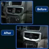 Interior Console Air conditioning Outlet Decorative Cover Trim Stainless Steel For Volvo V40 2012-17 Car styling