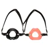 Harnais de tête en Silicone, bouche ouverte, Gag, anneau torique, jouet, jeu pour adultes, outil pour couples, # R78