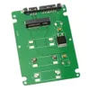 Freeshipping 10pcs GTFS-50mm mini PCI-E mSATA SSD to 7mm 2.5" SATA 22pin Hard Disk Case Enclosure