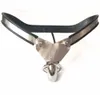 Cintura di castità maschile in acciaio inossidabile Grande scroto con scanalatura per cazzo Gabbia per pene BDSM Giocattoli sessuali per uomo Dispositivo di blocco