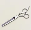 6 '' Aangepaste Logo Silvery Hairdressing Scissors Factory Prijs Snijden Schaar Dunner Shears Professionele Menselijke Haarschaar Gift