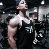 Erkek Tankı Tops Erkek Fanila Spor Giyim Patchwork Spor Salonları Vücut Geliştirme Erkekler Fitness Egzersiz Giyim Yelek Kolsuz Gömlek