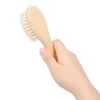 Nouveau manche en bois brosse bébé brosse à cheveux peigne manche en bois nouveau-né bébé brosse à cheveux infantile peigne doux laine cheveux cuir chevelu Massage peigne