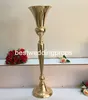 decorazione Nuovo! Piedistalli per passerella da pavimento per matrimoni in oro / vaso di fiori alto e grande per centrotavola per matrimoni best00067