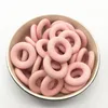 Silicone Donut Pendant 43mm Round Circle Silicone Teether Circle Ring Teething Beads for Making Silicone Necklace Pendant Jewelry Food Grade