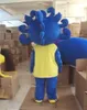 Blå Dinosaur Mascot Kostymer Animerat Tema Dragon Cospaly Cartoon Mascot Character Halloween Carnival Party Costume