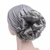 Nieuwe vrouw grote bloem tulband elastische doek hoofdkap hoed muts dames haaraccessoires moslim sjaal pet voor haaruitval meisje hoeden7178989