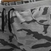 남성 바지 캐주얼 남성 스트레이트 위장 바지 스웨터 면화 선수 훈련 블랙 그레이 플러스 크기 M-2XL