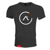 Estilo de verão homens algodão manga curta t camisa fitness bodybuilding camisas crossfit masculino marca tee tops moda casual roupas