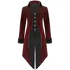 Nieuwe 2018 Aankomst Fashion Mens Tailcoat Jassen Goth Steampunk Retro Stijl Uniform Kostuum Party Uitloper Jas Gratis Verzending 2511