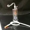 Glasrökande rör tillverkar handblåsta bongs nya tyst filter glasvatten rökflaska
