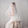 2018 Yeni Tasarım Ucuz Düğün Yumuşak Tül Gelin Peçe Düğün için Yüksek Kaliteli Beyaz Veils CPA1431