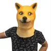1 Stück Shiba Inu Hund Tierkopf Vollgesichtsmaske Halloween Party Festival Cospaly Kostümzubehör Maske Hundekopf Partymaske