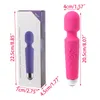 Sexleksaker Vattentät Vibratormassagerare Uppladdningsbar Kraftfull Wand Back Massager Wireless Electric Dropshipping D18111304