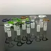 Nuevo adaptador de vidrio de gancho de roca de color Bongs de vidrio Quemador de aceite Tubos de agua de vidrio Plataformas petroleras Fumar gratis