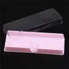 Verpackung box für wimpern leere wimpern kunststoff verpackung transparent deckel rosa tablett großhandel (100 sätze/los)